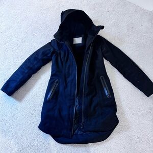 Athleta Women's Black Hooded Ski Jacket